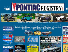 Tablet Screenshot of pontiacregistry.com